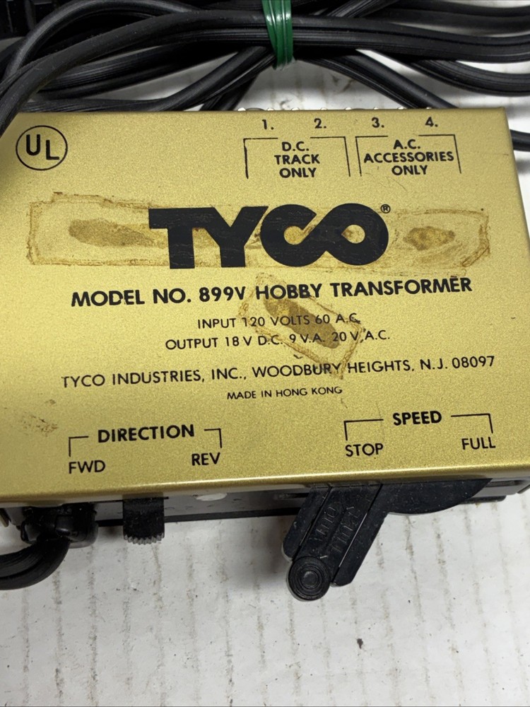 Tyco Hobby Transformer Model 899V Tested See Description