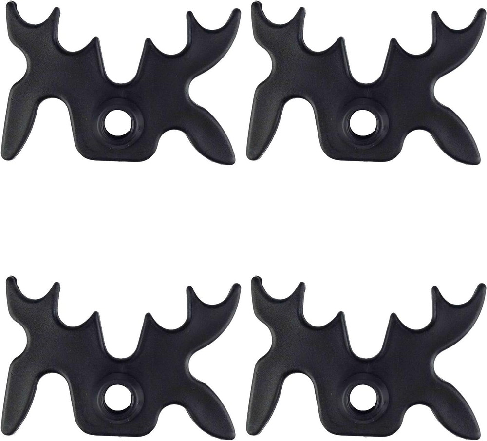 4 Pack Plastic Moosehead Pool Billiard Cue Bridge Head