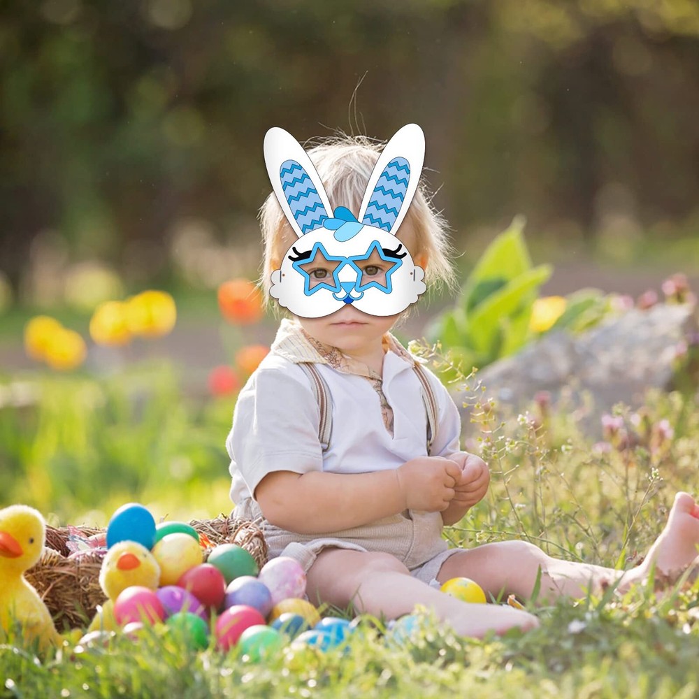 Hop Into Creativity: 24 Pack Easter Bunny Mask Craft Kit! 🐰🎨✨NWT
