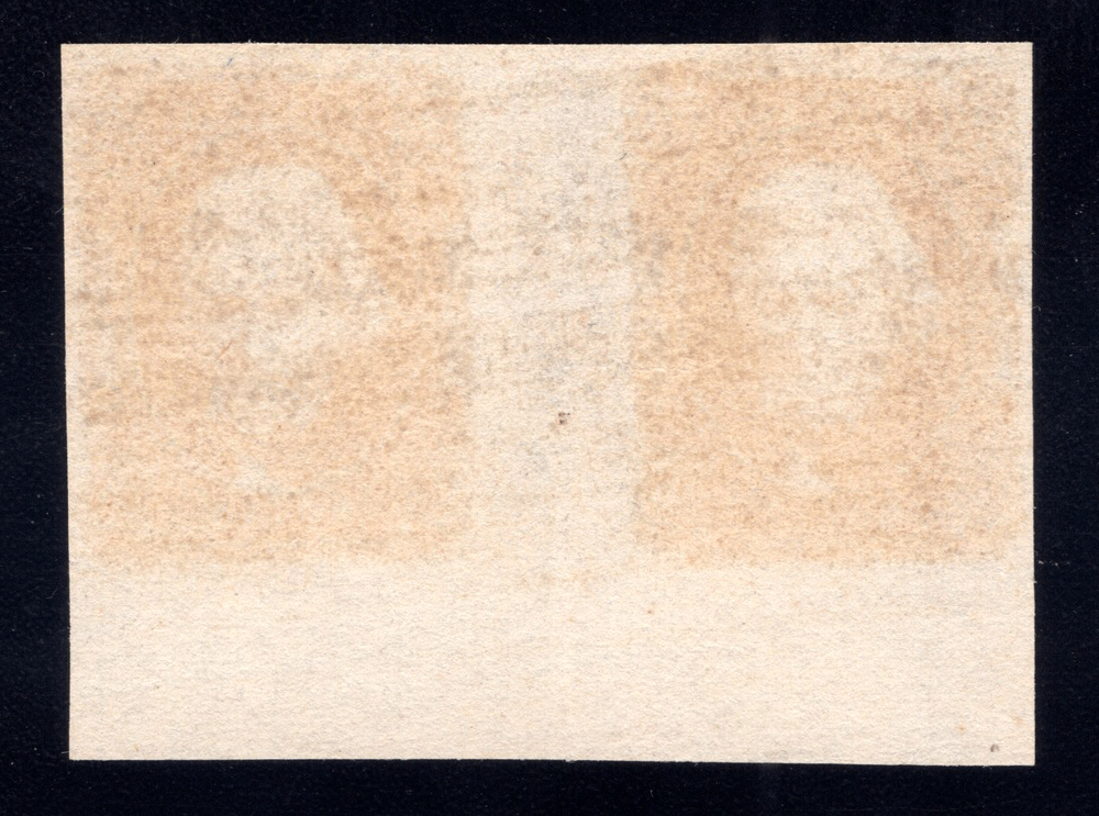 MOMEN: US STAMPS CSA #8 IMPERF GUTTER PAIR UNUSED LOT #91408*