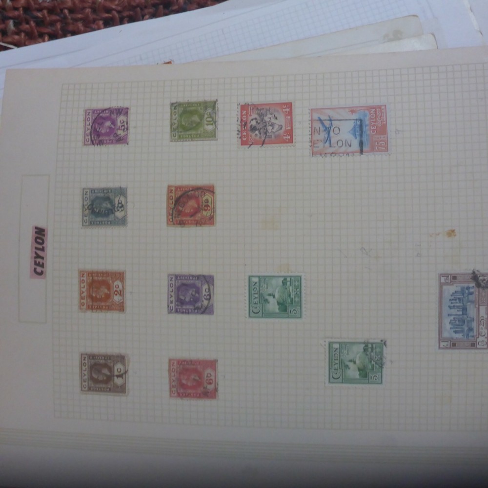 CEYLON 13X MIXED OLD  CEYLON USED STAMPS