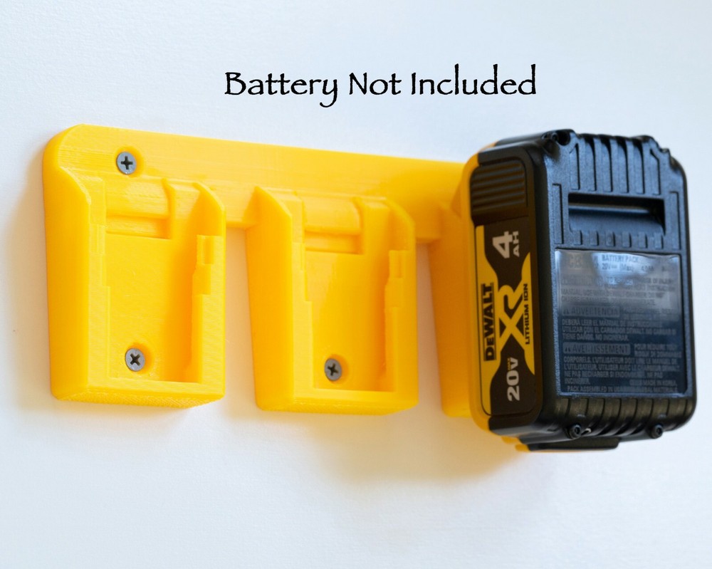 Dewalt 20v Latching Battery Mount / Holder / Rack - Original Design