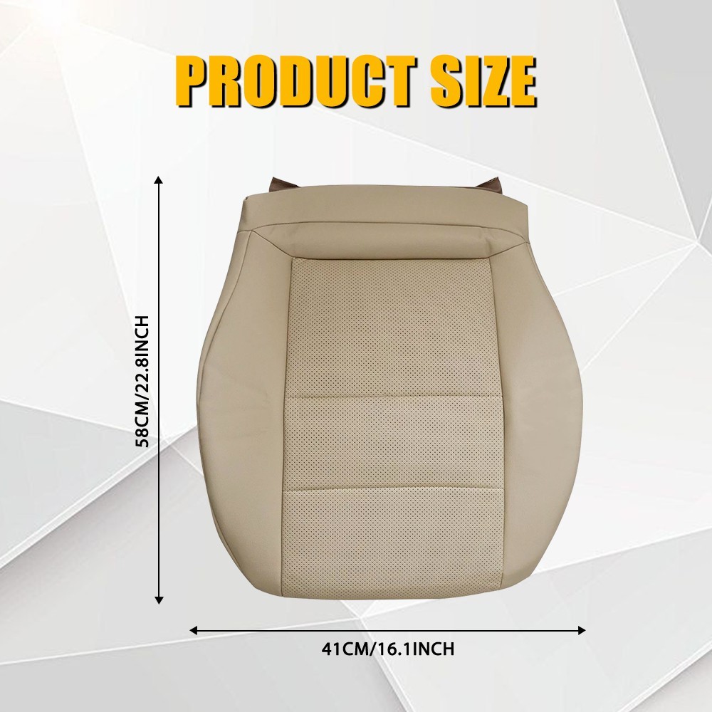 Fits 2008-15 Mercedes Benz GLK250 GLK350 Driver Bottom Leather Seat Cover Tan EK