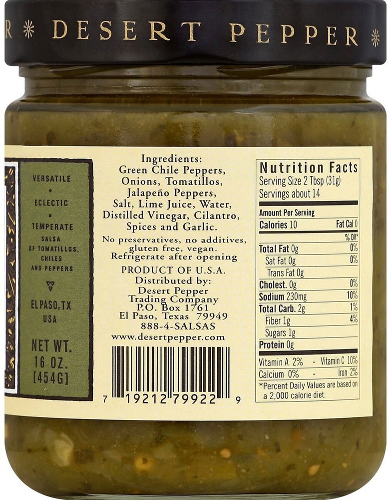 Desert Pepper Salsa Del Rio - Medium - 16 oz