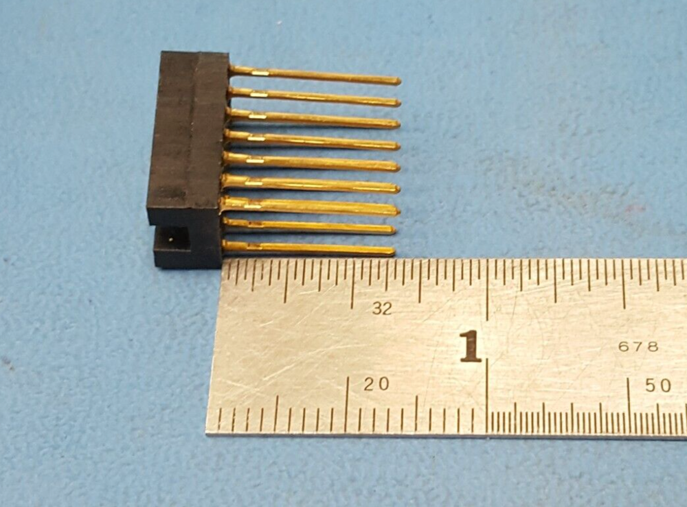 (6 PCS)IC SOCKET, 14 PIN DIP SOCKET, 0.3" WIDE, ROBINSON NUGENT, WIRE WRAP, GOLD