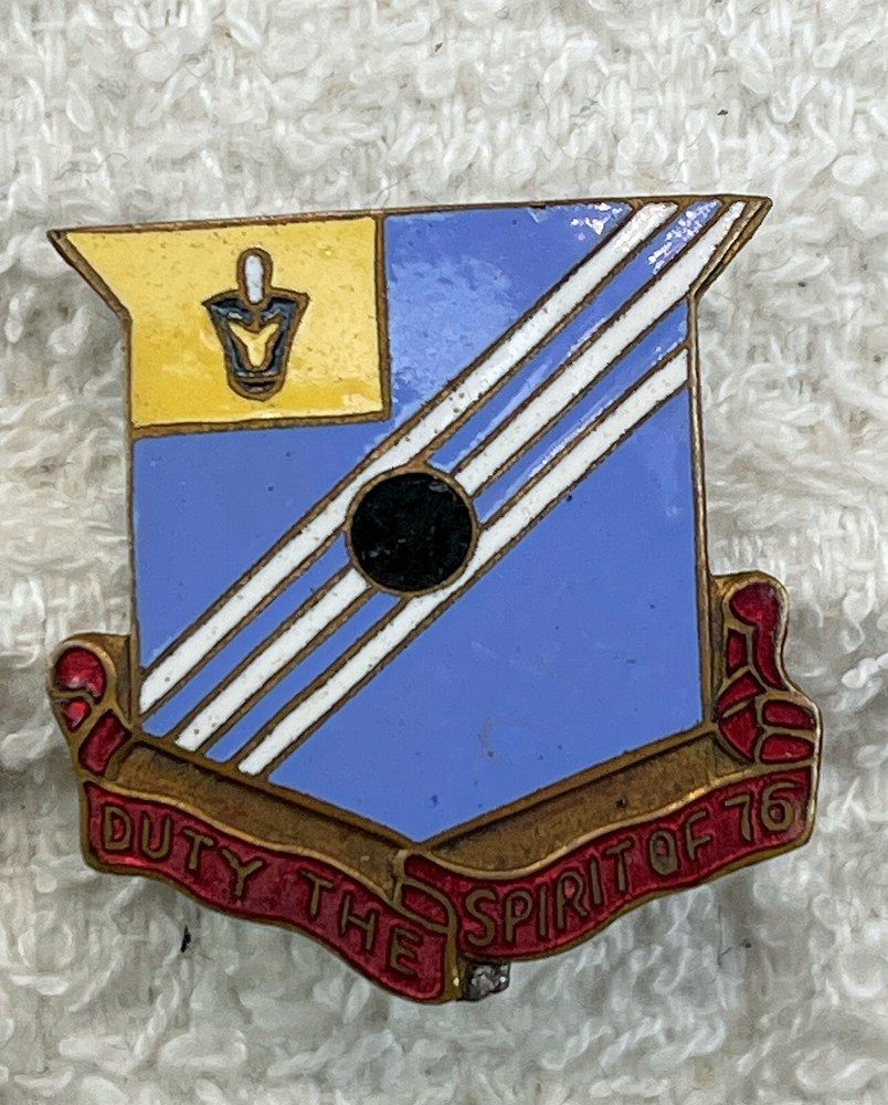 Original:  76th  Field Artillery    DI / DUI / crest   JCB  6-9  49