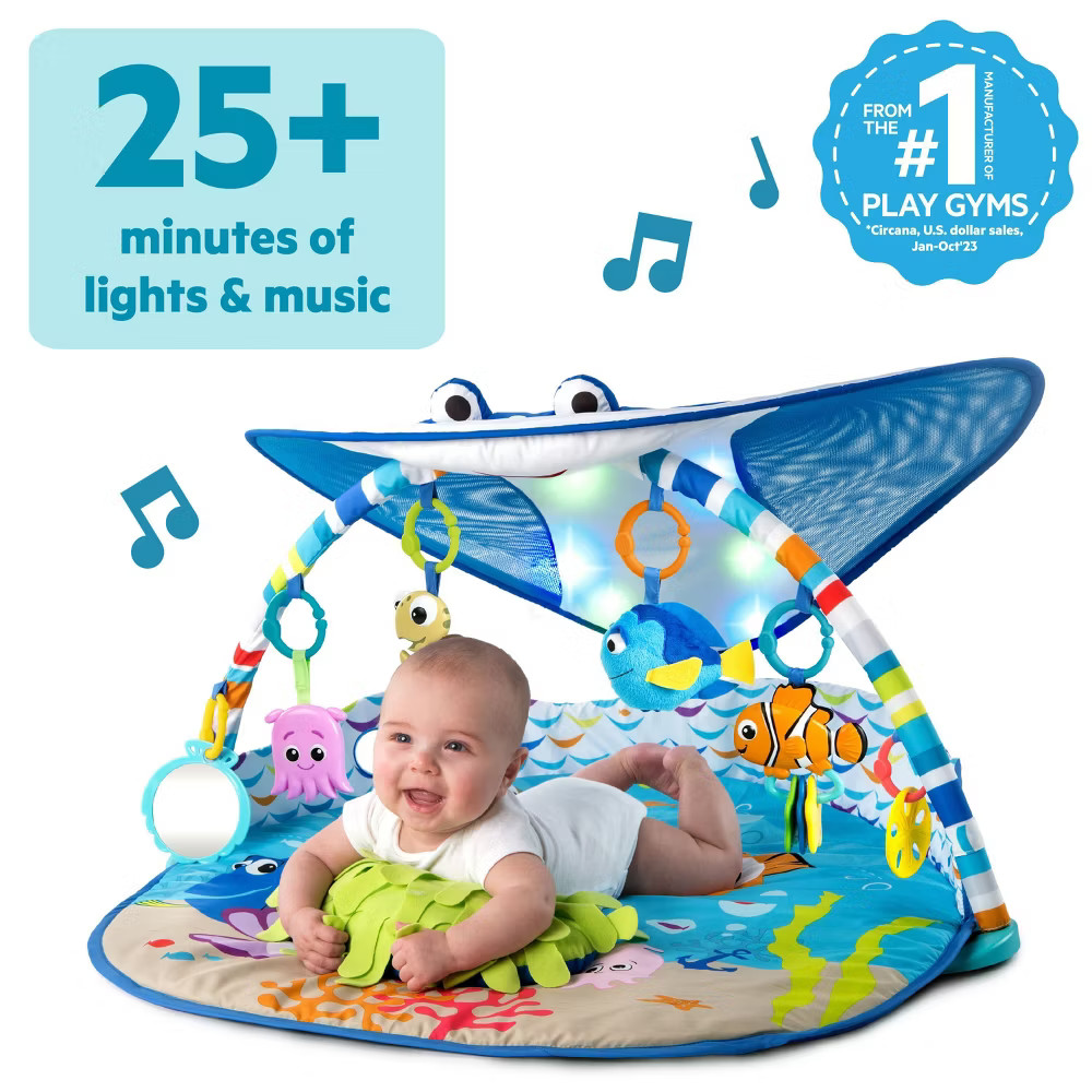 Disney Baby Finding Nemo Mr. Ray Ocean Lights Activity Gym