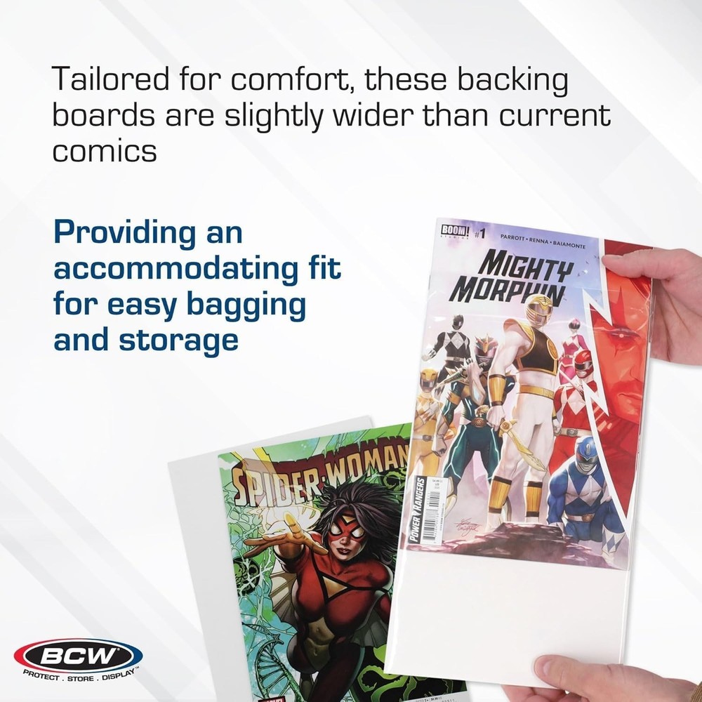 Buffered Calcium Carbonate Comic Book Backing - 200 Pcs