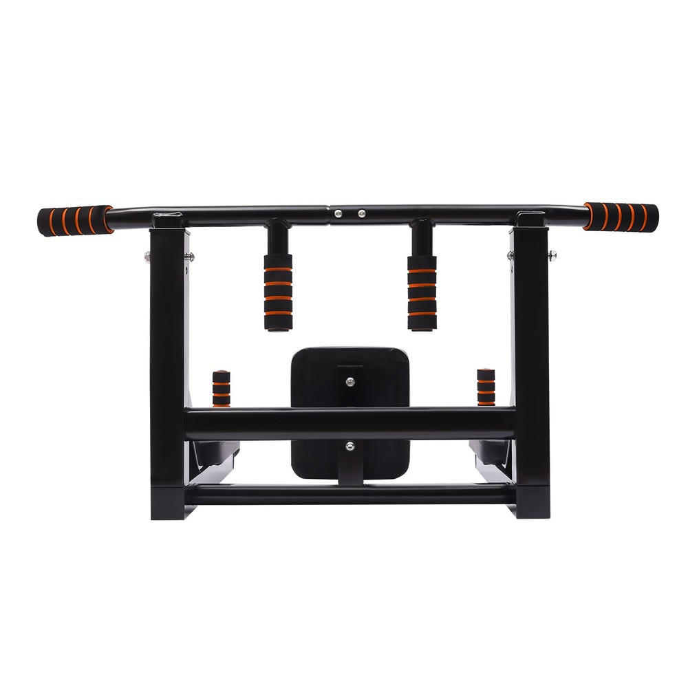 Pull Up Bar Raise Dip Station Vertical Knee Exercise Equipment Home Wall-Mount