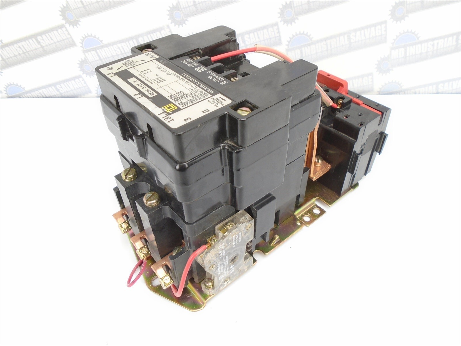 SQUARE-D 8536SEO1H20S SZ 3 MOTOR STARTER LOGIC 25-50HP Coil 480V 90A 600V TESTED