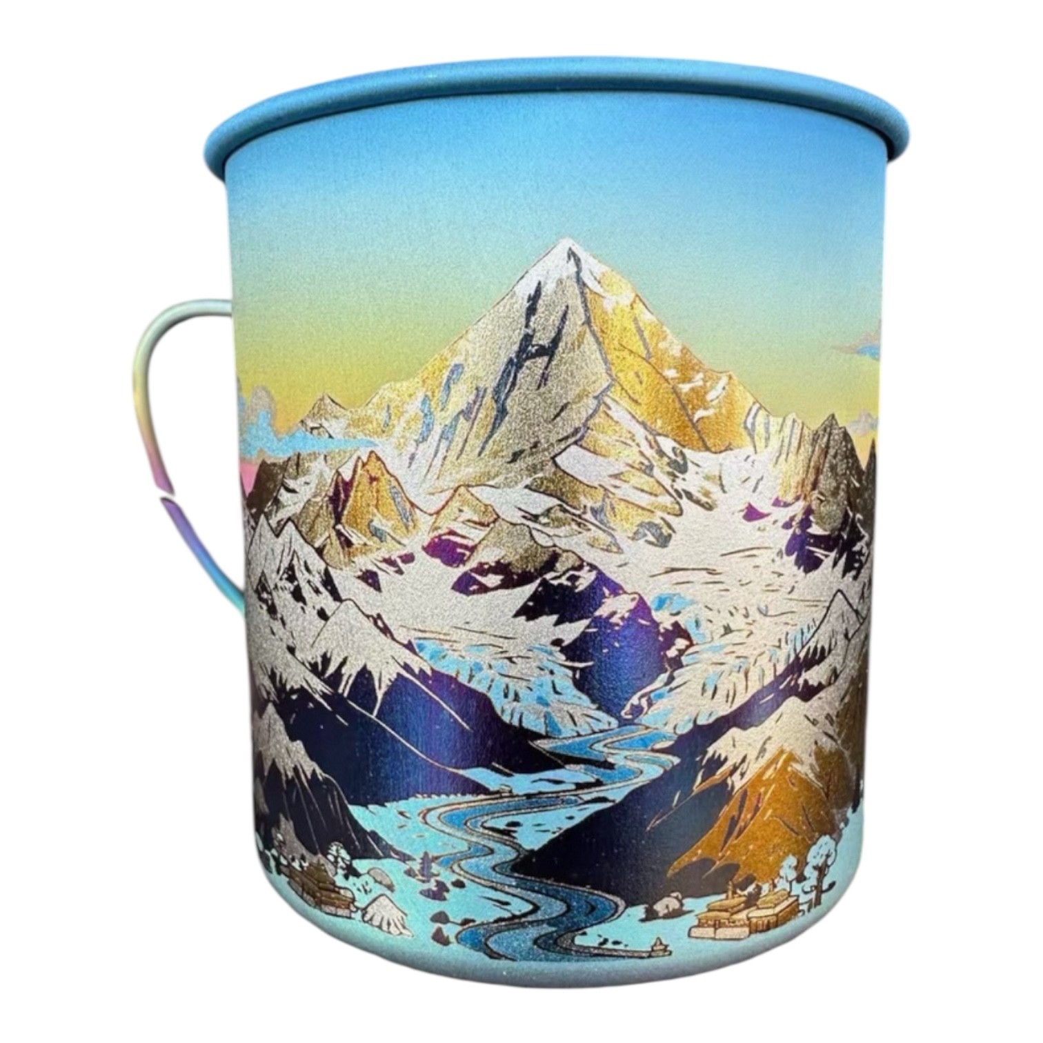 Snow Peak Titanium Mug 450ml Custom Design Camping Cup Ultralight