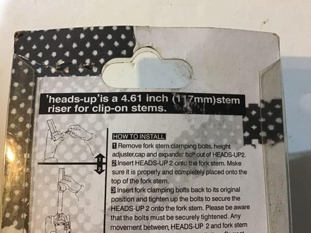 BICYCLE STEM RISER. SATORI