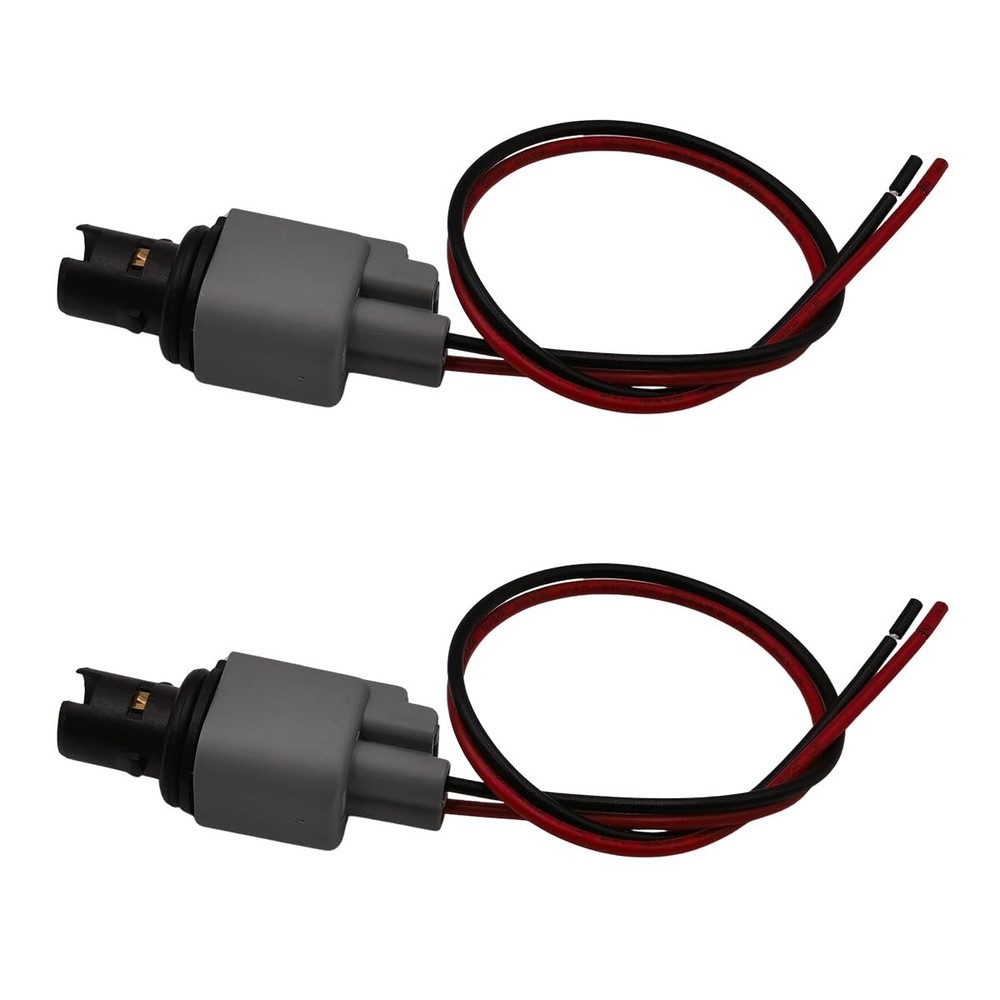 2Pcs Side Marker Light Park Lamp Bulb Socket Connector Plug Pigtail Harness Kit