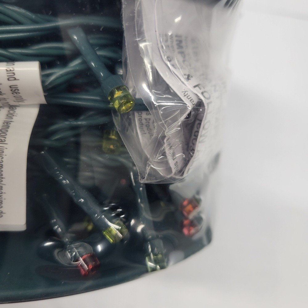 Ge Staybright 200 ct Micro Bright Multicolor LED String Lights 41’ Holiday