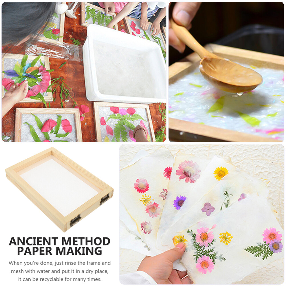 2PCS Paper Making Screens Copper Paper Frame Child DIY Craft Tools Making Deckle