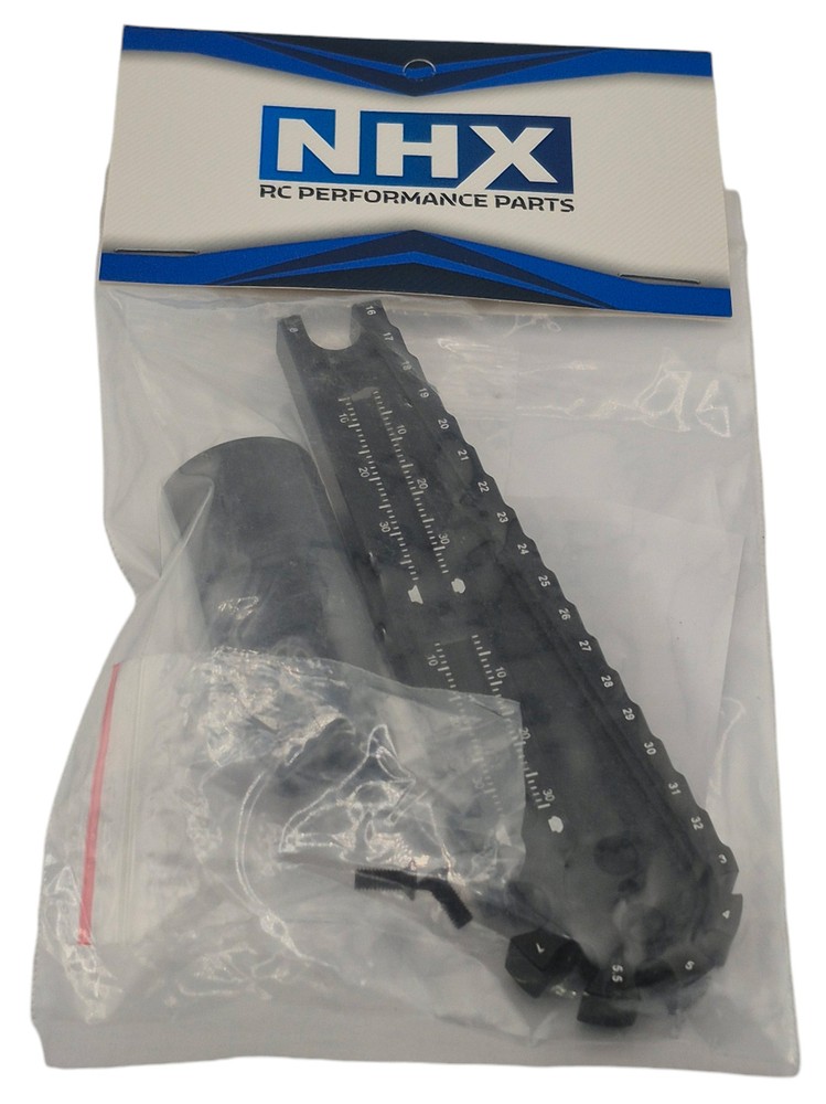 NHX RC Multipurpose Gauge & Hex Socket Wrench for 17mm Hex Wheel Nut