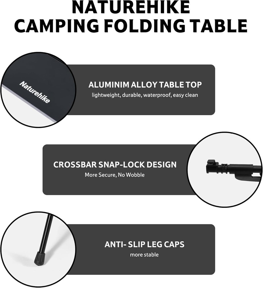 YL01 Portable Camping Table Lightweight Folding Backpacking Table Hiking