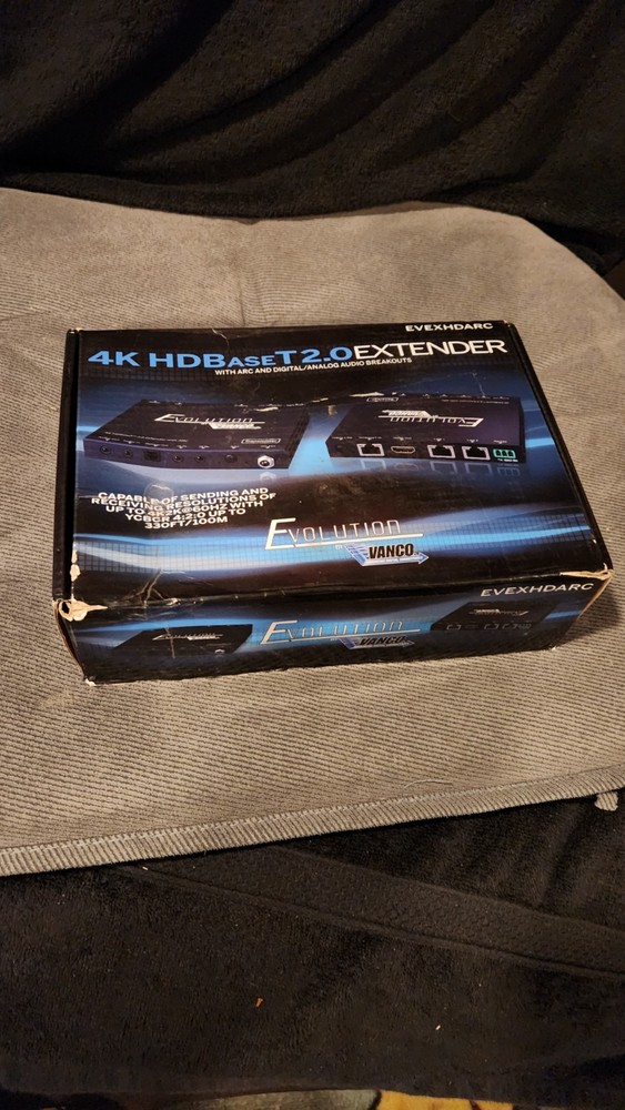 Vanco Evolution 4K HDBaseT 2.0 Extender W/ARC Digital/Analog Audio EVEXHDARC