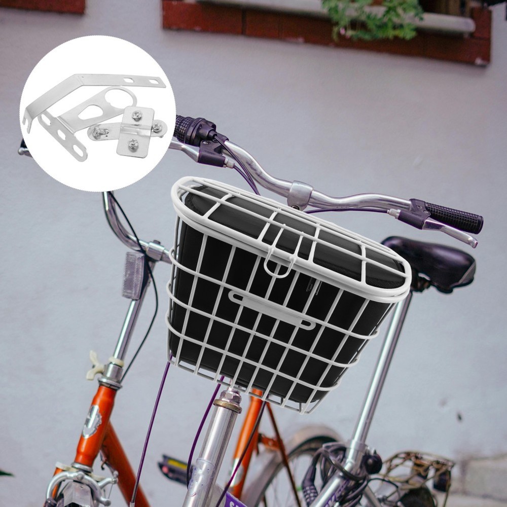 Bicycle Basket Stand Bracket Fixing Attachment Support Bike Mounting Hardware