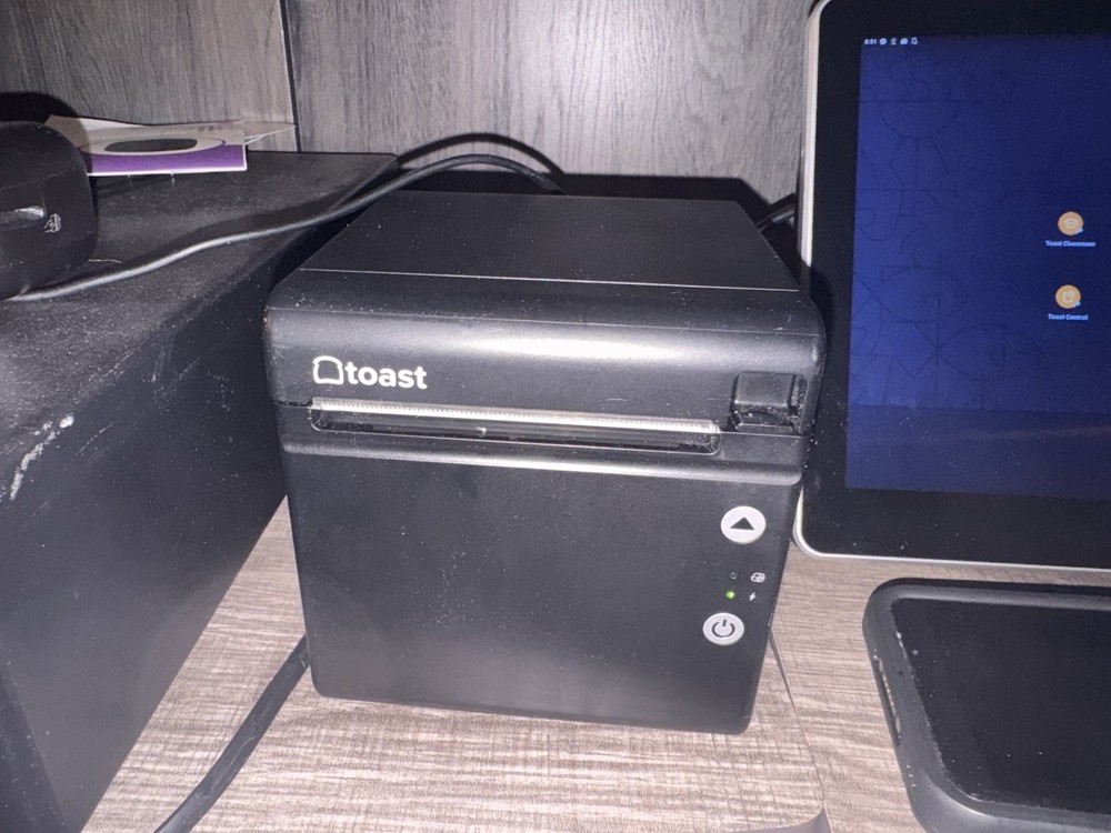 Toast Flex TT200 POS System Touch Screen Printer, card reader, Cashbox, & Cables