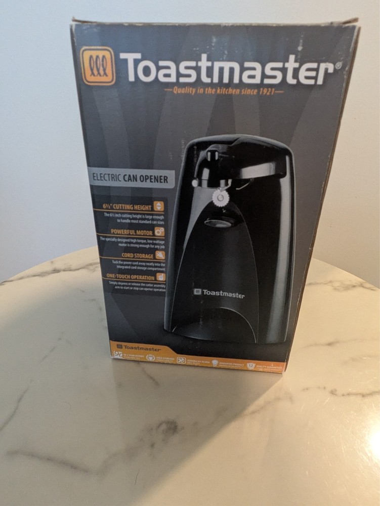 Toastmaster Electric Can Opener Black