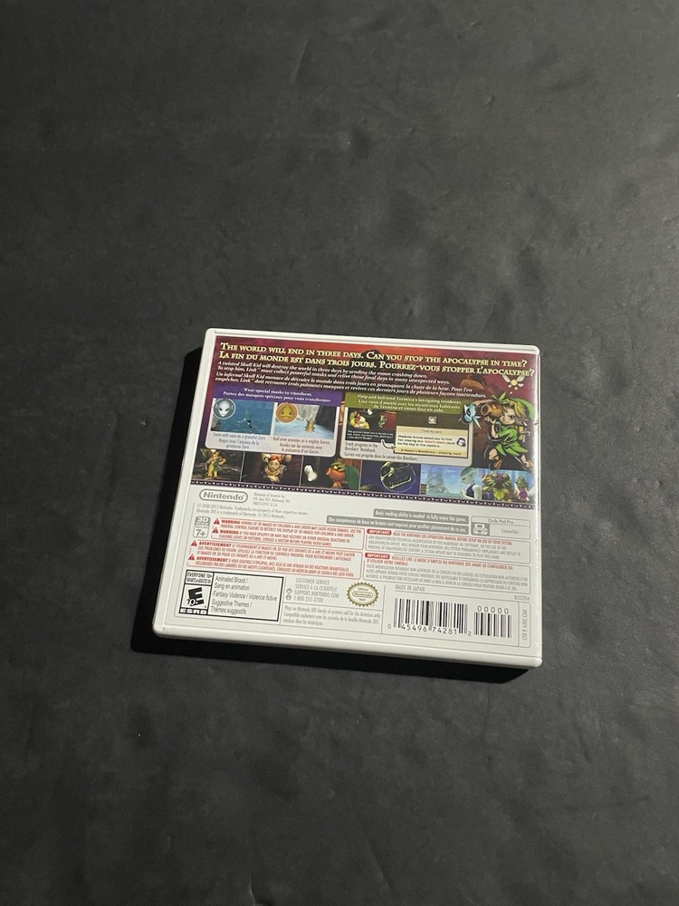majoras mask 3ds Nintendo case only PAL