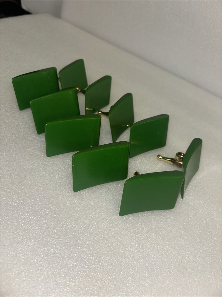 10 VTG BOWLING CATALIN BAKELITE METAL TABLE DINNER PLACE CARD NAME HOLDERS