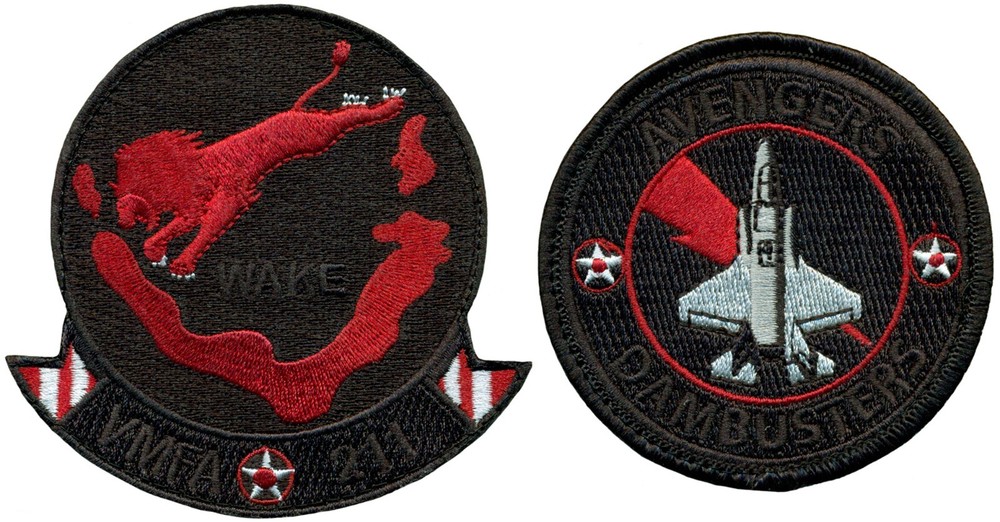 USMC MARINE FIGHTER ATTACK SQUADRON 211 (VMFA-211) – F-35 – BLACK PATCH SET