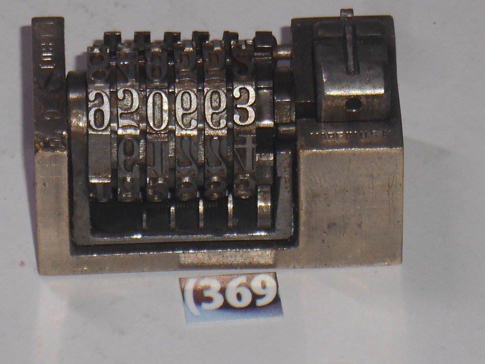 WMA Letterpress Numbering machine | 369
