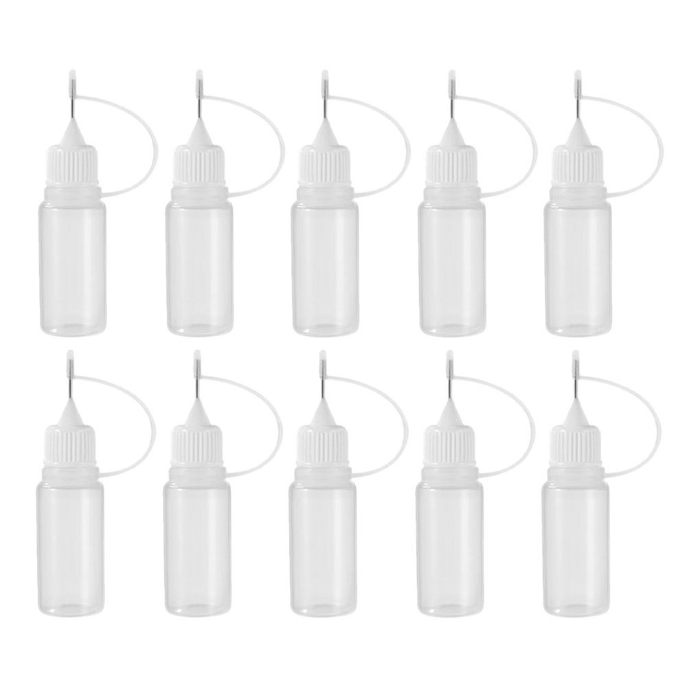 20Pcs Empty Squeeze Bottles Tip Applicator Glue Bottles for Crafts