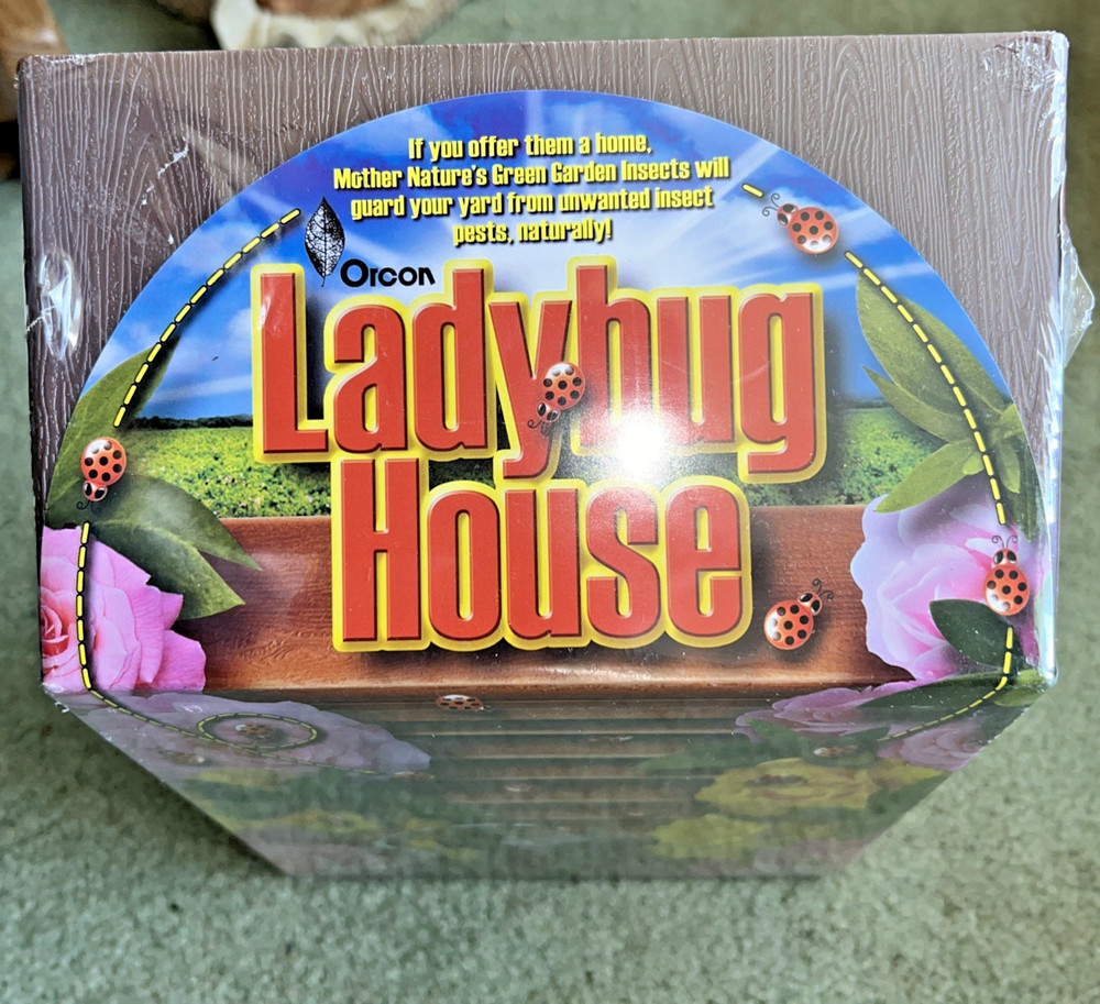 Vintage Ladybug House Control Garden Pests Aphids Whitefly