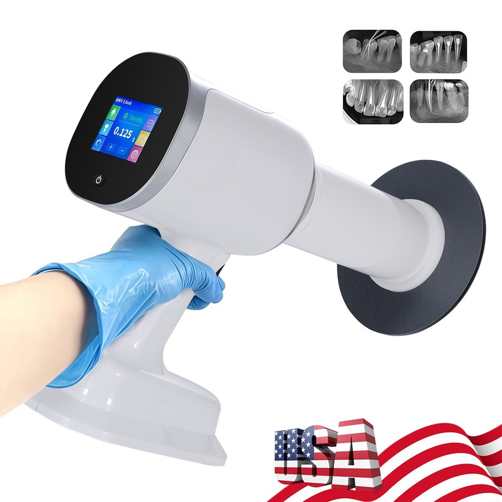 USA Dental Handheld X-rays Unit Machine +Scatter Shield Protective Ring