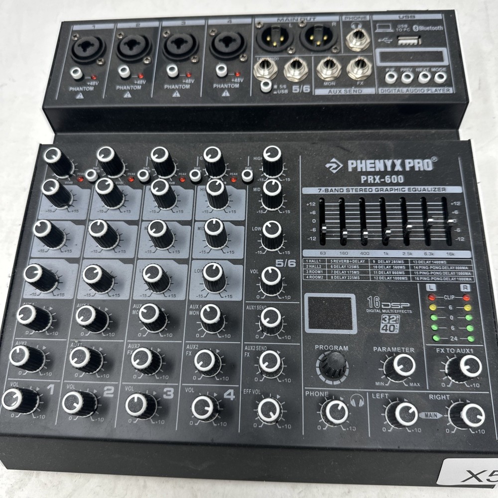 Phenyx Pro Prx-600 7-band Stereo Graphic Equalizer