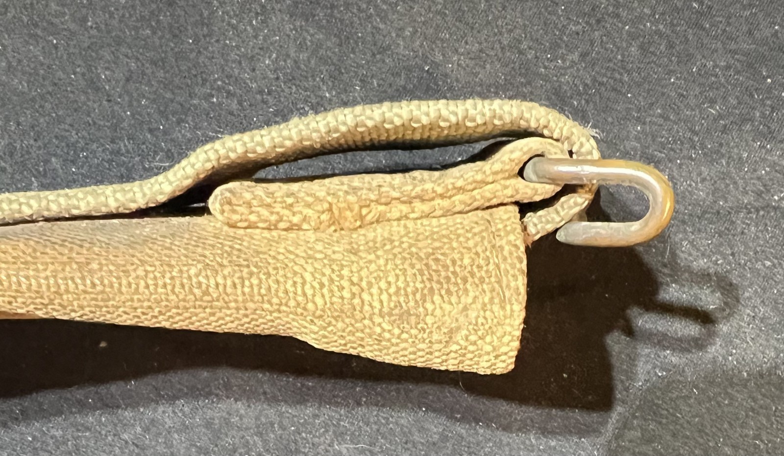 WWI US M1910 M1917 Bolo Fighting Knife Canvas Scabbard with Alteration #6