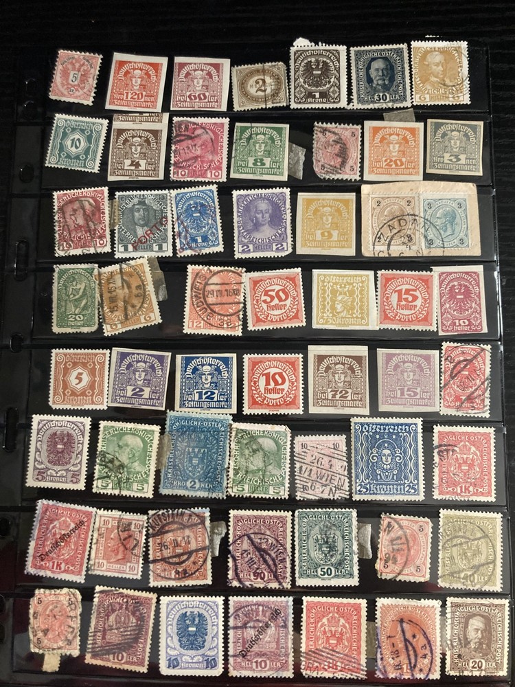 Austrian Stamps, Vintage, 203, various qualities
