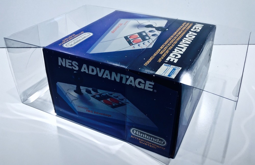 1 Box Protector for the Original NES ADVANTAGE Box! Clear Display Case Nintendo
