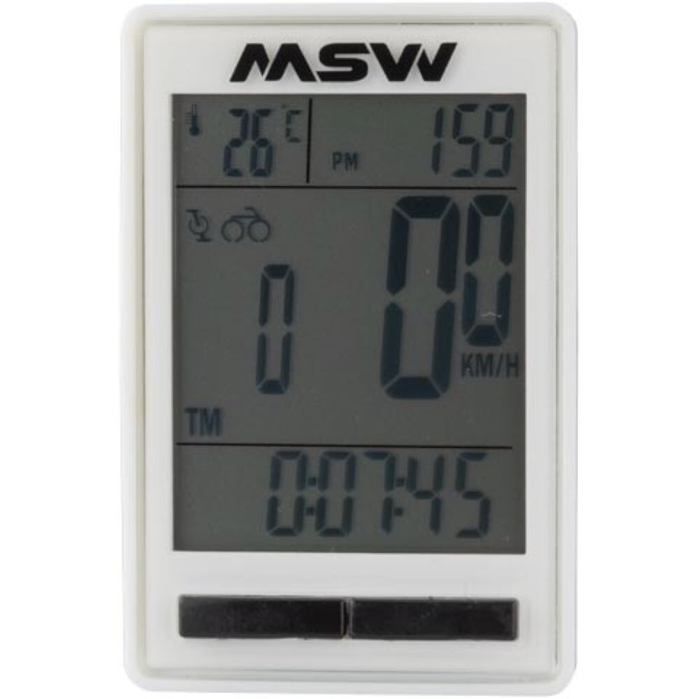 Miniac Double Wireless Computer CC-317 Speed Cadence 17 Functions White