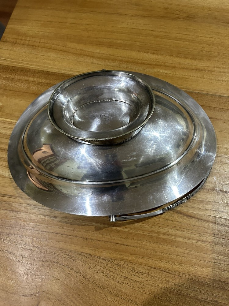 Silver Plated Large Swing Basket