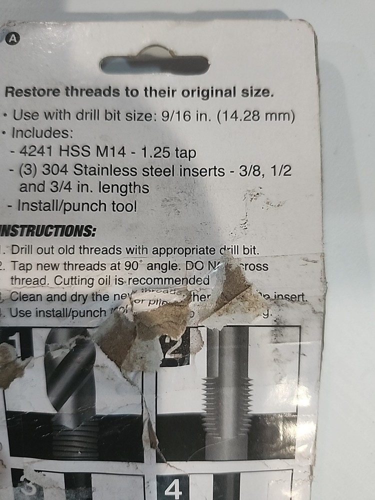 Spark Plug Thread Repair Kit