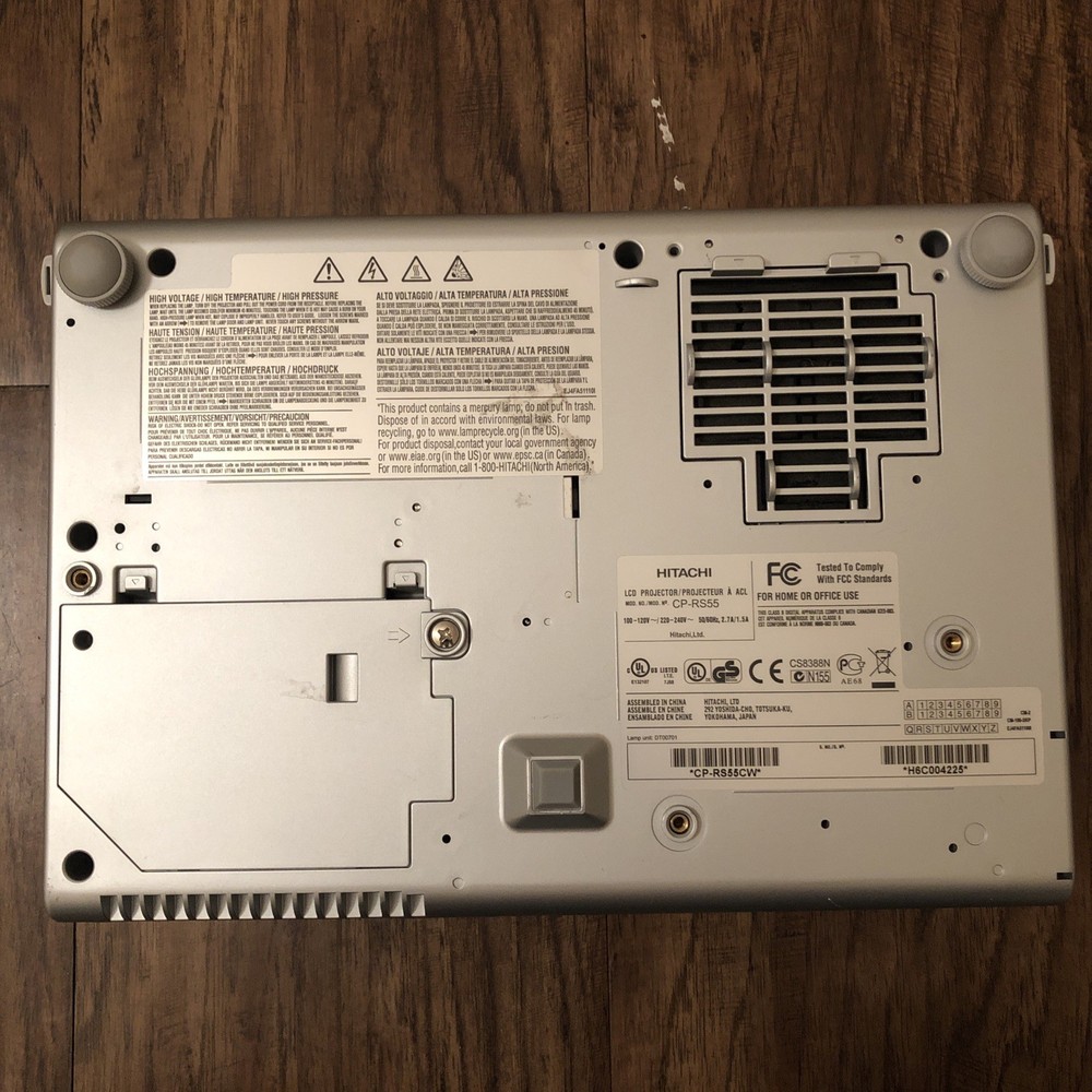 Hitachi Projector Performa CP-RS55 Multimedia LCD Silver