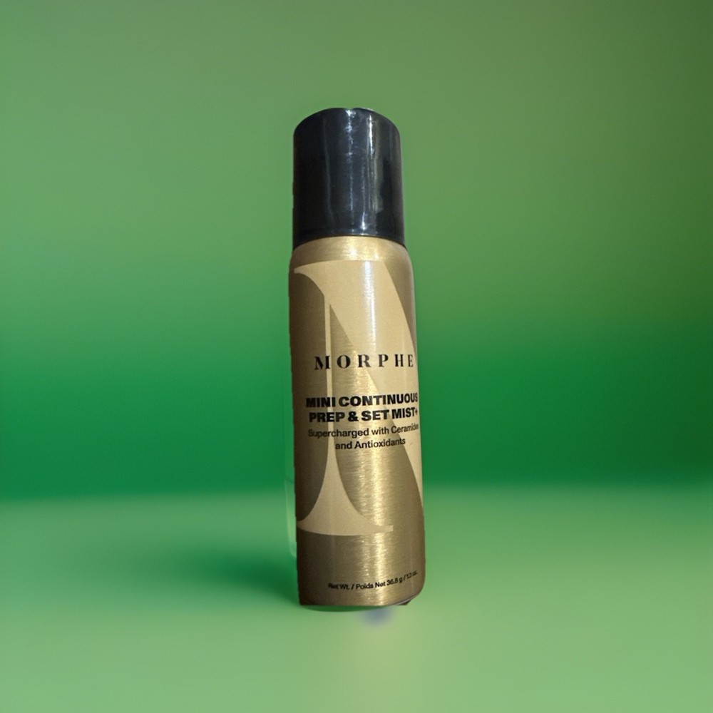 Morphe MINI CONTINUOUS PREP & SET MIST+ w/ Ceramides & Antioxidants 1.3 oz