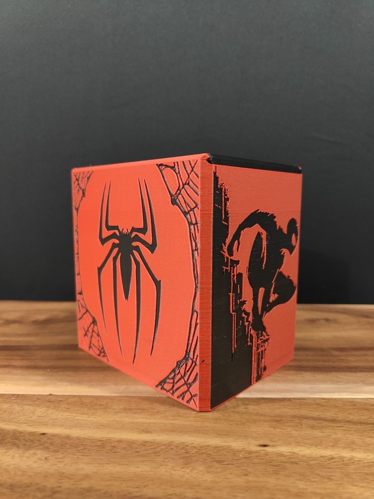 Spiderman themed MTG Deck Box, EDH Commander Card Case