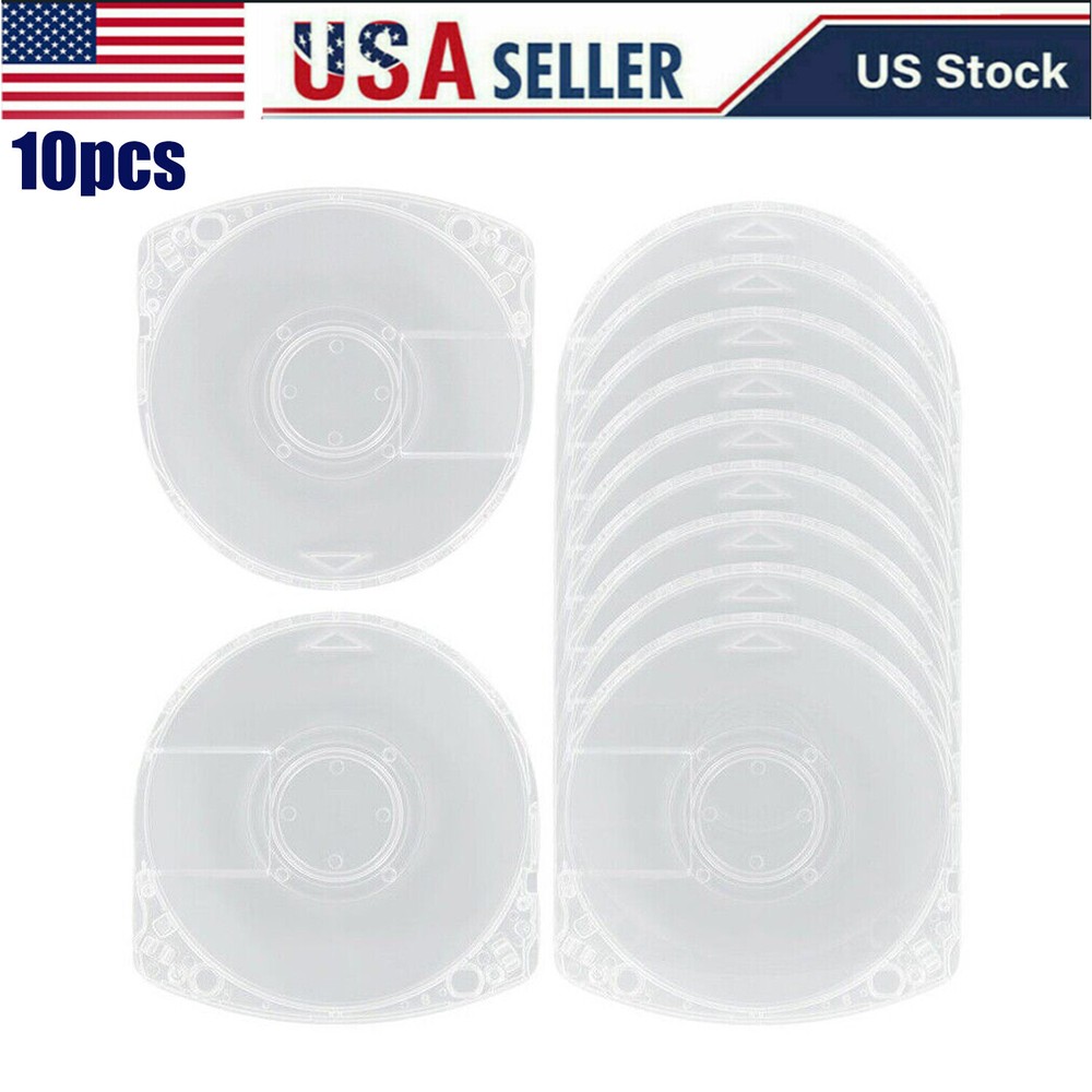 10PC Replacement Transparent UMD Game Disc Case Shell for Sony PSP1000/2000/3000