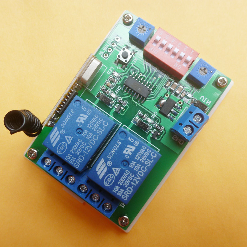 Relay Controler DC 12V Motor Reverse Polarity Rotation with Delay time function