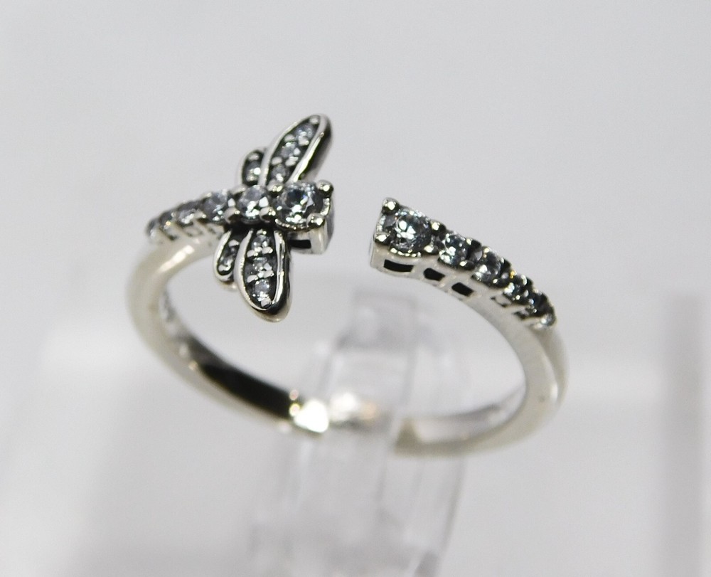 Authentic Pandora Ring, Sparkling Dragonfly, #198806C01