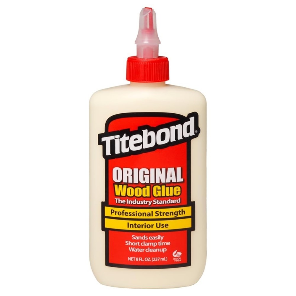 Titebond Original Wood Glue 8 oz Professional Strength Adhesive, Versatile