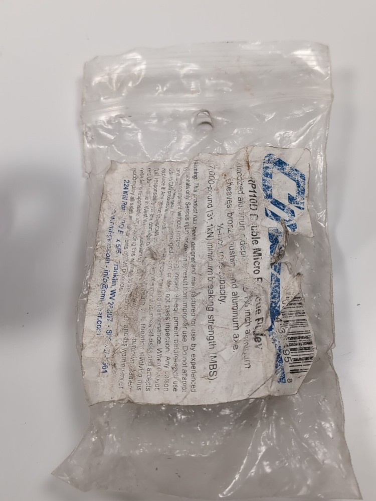 Micropulley CMI Double Sheave Tree Arborist Tool