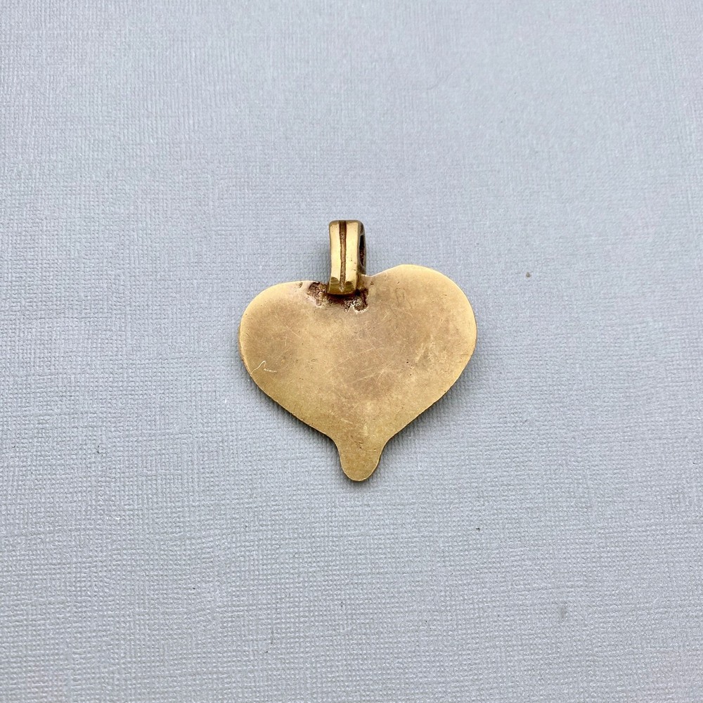 Brass Heart Pendant (LBP9)