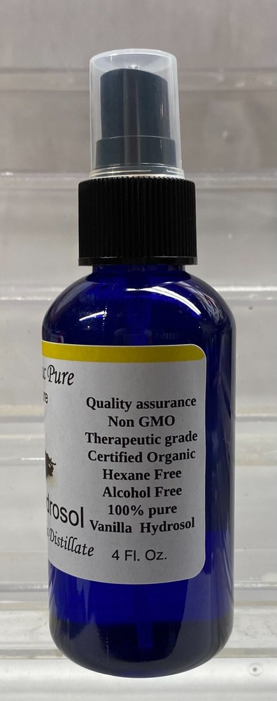 Vanilla Water Hydrosol Organically Crafted 4 Oz
