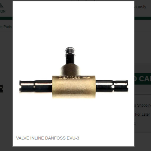 VALVE INLINE DANFOSS EVU-3 # 36-0104-0004